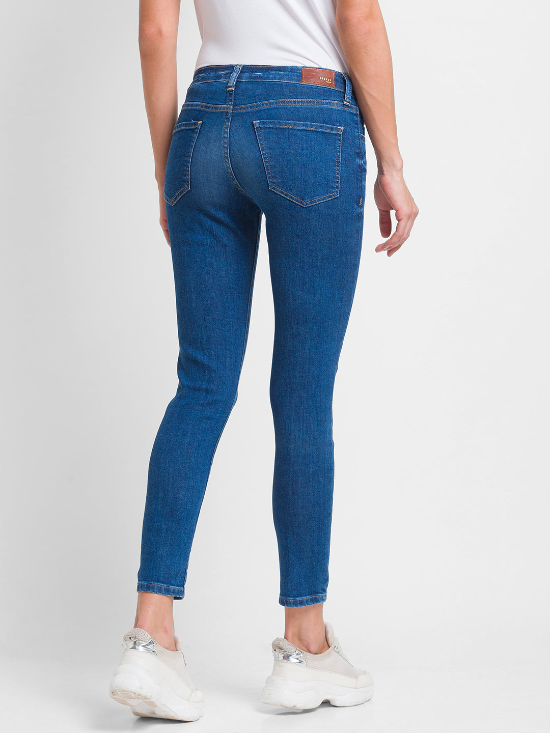 7 For All Mankind Slim Illusion High Rise Ankle Skinny Jeans |  Bloomingdale's